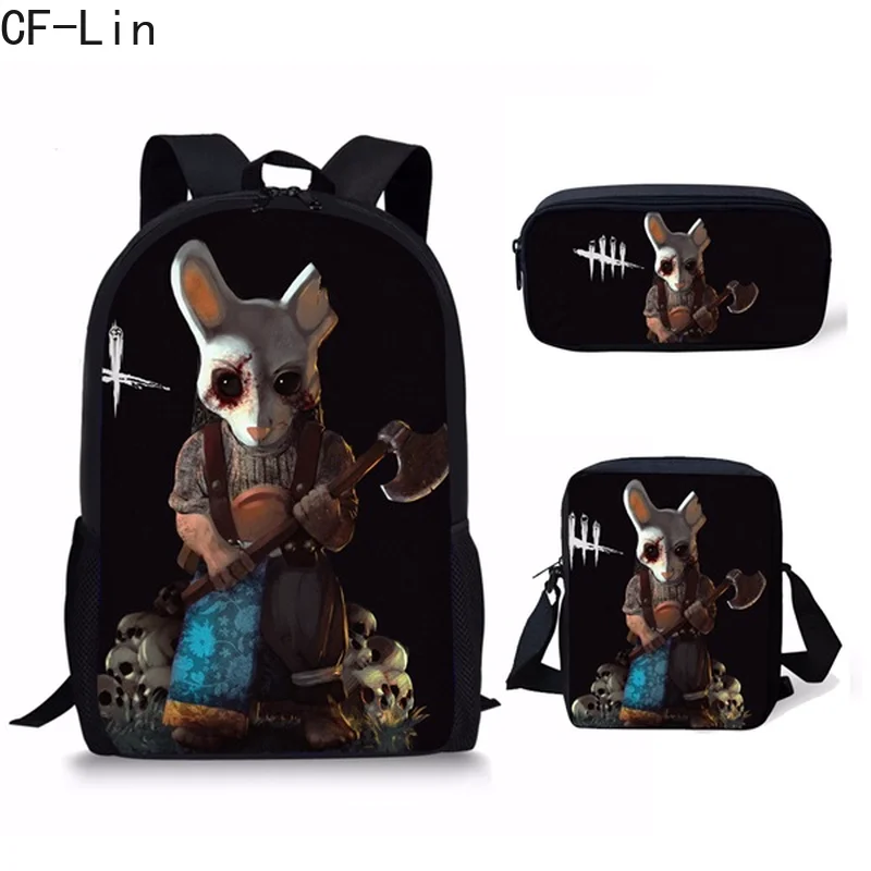 2019 New Hot Backpack Famous Dead By Daylight Game 3Pcs Set Schoolbags Student Teenager Boy Mochila Softback Children Bookbags
2019 New Hot Backpack Famous Dead By Daylight Game 3Pcs Set Schoolbags Student Teenager Boy Mochila Softback Children Bookbags