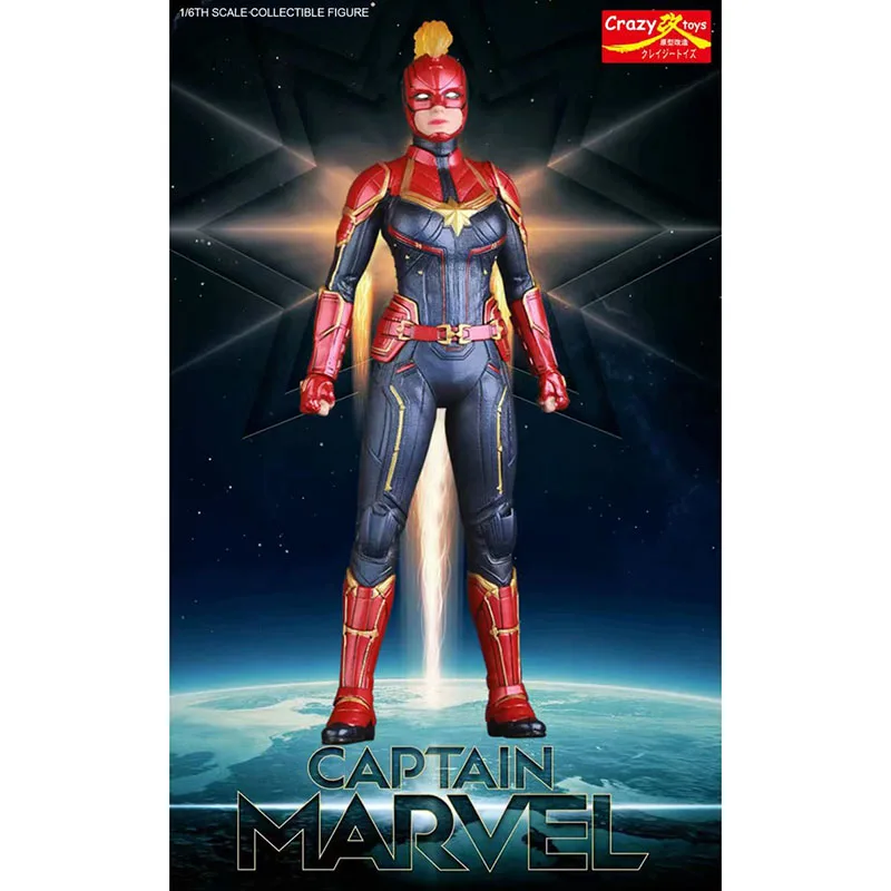 Captain Marvel Crazy Toys Action Figure 1/6 scale painted figure Avengers Endgame Captain Marvel PVC figure Toy Brinquedos Anime
Captain Marvel Crazy Toys Action Figure 1/6 scale painted figure Avengers Endgame Captain Marvel PVC figure Toy Brinquedos Anime