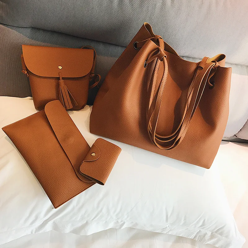 4 Pcs/set Handbag Messenger Bags for Women 2019 Fashion Shoulder Bag PU Leather Large Casual Shopper Tote Sac Femme B308
4 Pcs/set Handbag Messenger Bags for Women 2019 Fashion Shoulder Bag PU Leather Large Casual Shopper Tote Sac Femme B308