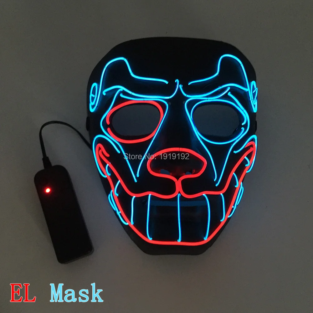 Two colors Cool Glowing Halloween Masks Horrible Fire Skull EL Mask Masquerade Dancing LED Mask For Festival Party Decoration
Two colors Cool Glowing Halloween Masks Horrible Fire Skull EL Mask Masquerade Dancing LED Mask For Festival Party Decoration