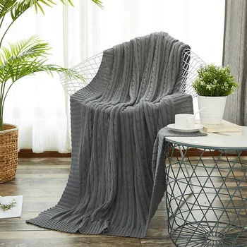 Grey Beige Knitted Cotton Throw Blanket for Sofa and Couch Cover Bed Blanket Lightweight Reversible Blanket 
Grey Beige Knitted Cotton Throw Blanket for Sofa and Couch Cover Bed Blanket Lightweight Reversible Blanket
