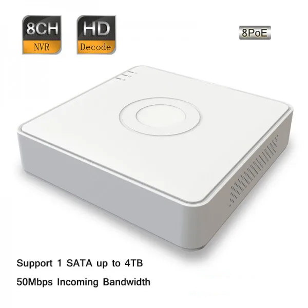 DS-7108NI-SN/P NVR Recorder 8 Channel 50Mbps Incoming Bandwidth 4POE CCTV Embedded Mini 1 SATA 4TB
DS-7108NI-SN/P NVR Recorder 8 Channel 50Mbps Incoming Bandwidth 4POE CCTV Embedded Mini 1 SATA 4TB