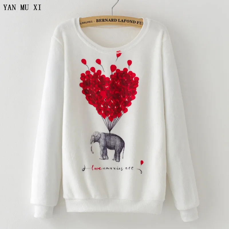 New brand YANMUXI 2017 fashion Women's Winter Sweaters Casual Long Sleeve Love Heart Elephant Print Pullover Autumn Warm Sweater
New brand YANMUXI 2017 fashion Women's Winter Sweaters Casual Long Sleeve Love Heart Elephant Print Pullover Autumn Warm Sweater