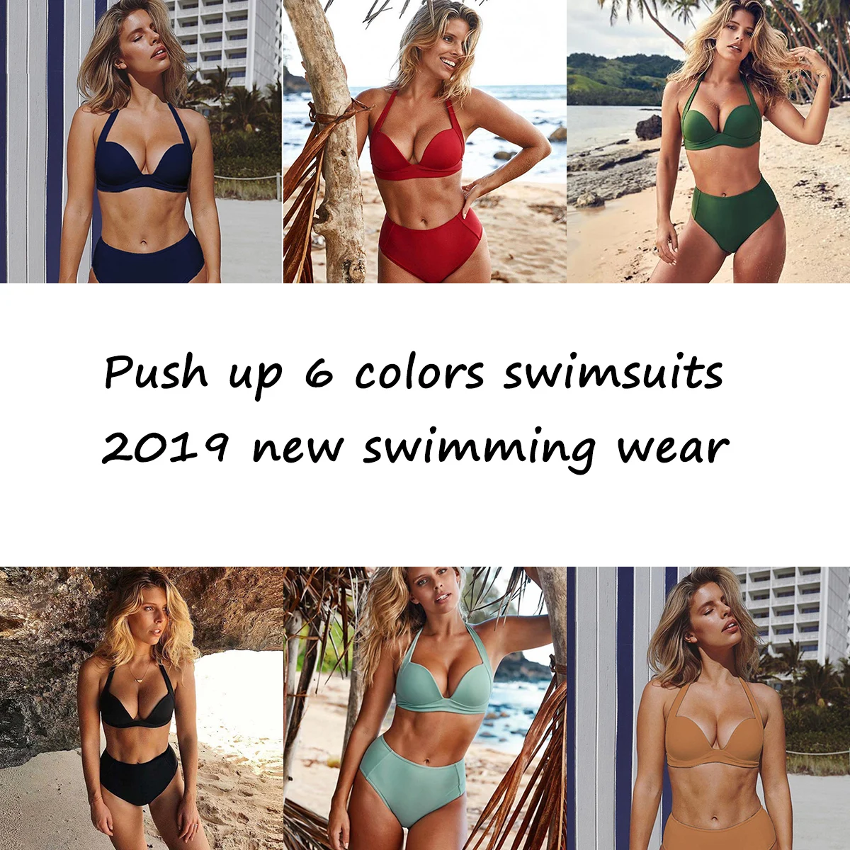 Thong Bikini 2019 Bathing Suits for Women Girls Brazil Solid High Waist Fitness Swimsuit UnderWire Swimming Wear Sexy Swim Suit
Thong Bikini 2019 Bathing Suits for Women Girls Brazil Solid High Waist Fitness Swimsuit UnderWire Swimming Wear Sexy Swim Suit