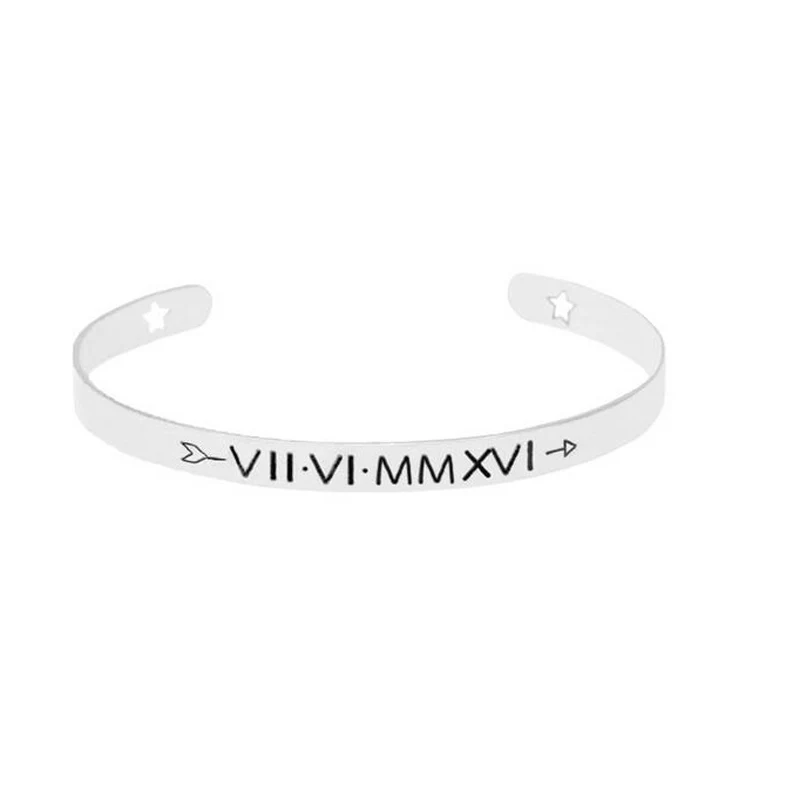 Silver Bangle Gold Bangle Roman Numerals Bracelet Lover Cuff Bracelet Bangle For Women Party Jewelry
Silver Bangle Gold Bangle Roman Numerals Bracelet Lover Cuff Bracelet Bangle For Women Party Jewelry