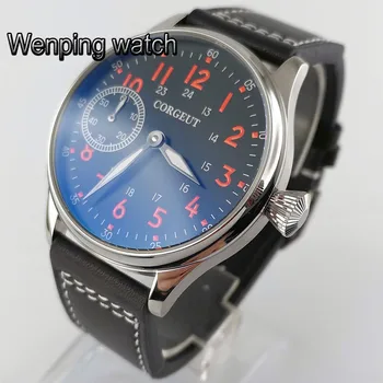 44mm CORGEUT mans luxury watches black dial PVD case leather strap 6497 hand winding movement waterproof mens watch gift
44mm CORGEUT mans luxury watches black dial PVD case leather strap 6497 hand winding movement waterproof mens watch gift