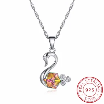 Lekani Crystals From Swarovski Necklace Women Pendants S925 Sterling Silver Jewelry Swan Shaped Austrian Rhinestone Paved Elegan
Lekani Crystals From Swarovski Necklace Women Pendants S925 Sterling Silver Jewelry Swan Shaped Austrian Rhinestone Paved Elegan