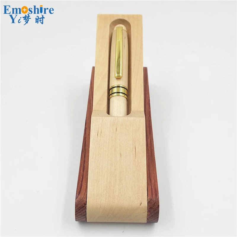 Emoshire Wooden Cufflinks Roller Ball Pen Fountain Pen Ballpoint Pen Set (5)