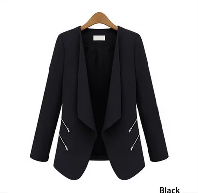 Women blazer feminino personalized zipper pockets long sleeve female blazer jacket coat office ladies slim blazer plus size
Women blazer feminino personalized zipper pockets long sleeve female blazer jacket coat office ladies slim blazer plus size