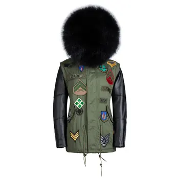 Men's leather sleeve faux furs jacket with black fur lining male genuine leather jacket men coats
Men's leather sleeve faux furs jacket with black fur lining male genuine leather jacket men coats