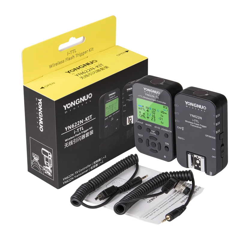 New Yongnuo YN622N-TX Transmitter Controller + YN622N Transceiver Receiver Wireless i-TTL Flash Trigger Kit for Nikon YN968N
New Yongnuo YN622N-TX Transmitter Controller + YN622N Transceiver Receiver Wireless i-TTL Flash Trigger Kit for Nikon YN968N