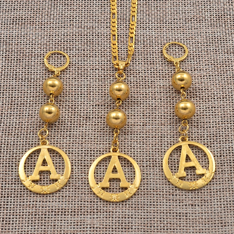 Anniyo A-Z Letters Pendant Necklaces With Two Ball Beads for Women Girls Initial Alphabet English Letter Jewelry Gift #192406
Anniyo A-Z Letters Pendant Necklaces With Two Ball Beads for Women Girls Initial Alphabet English Letter Jewelry Gift #192406
