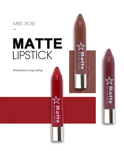Miss Rose 8 colors lipstick Nutritious Matte Lipstick Makeup Cosmetics Lip Tint Waterproof Long Lasting Lipsticks Make Set
Miss Rose 8 colors lipstick Nutritious Matte Lipstick Makeup Cosmetics Lip Tint Waterproof Long Lasting Lipsticks Make Set