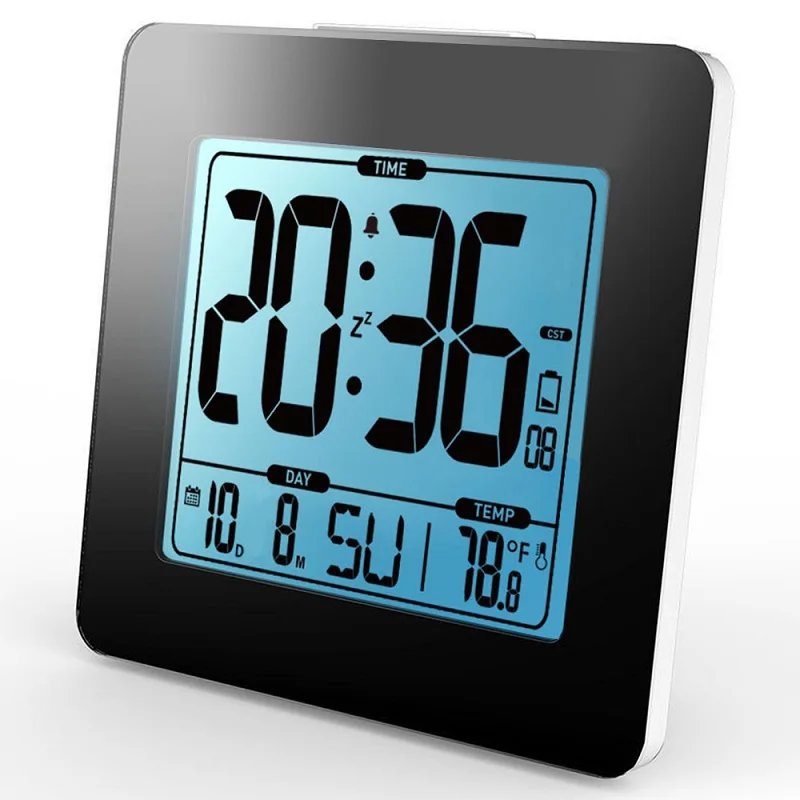 Digital Alarm Clock Thermometer LCD blue Backlight Calendar Indoor Temperature Meter Watch Desk Snooze Timer Kids Table Clock
Digital Alarm Clock Thermometer LCD blue Backlight Calendar Indoor Temperature Meter Watch Desk Snooze Timer Kids Table Clock