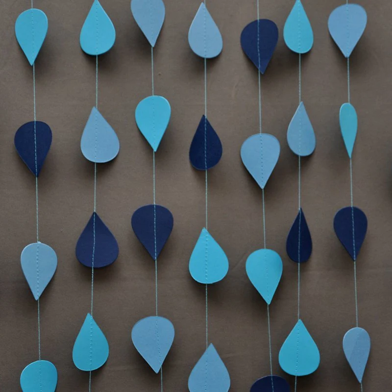 120cm Paper raindrop Birthday Banner Garlands String Chain Banner Ornaments Curtain Wedding Decoration Room Party Supplies blue
120cm Paper raindrop Birthday Banner Garlands String Chain Banner Ornaments Curtain Wedding Decoration Room Party Supplies blue