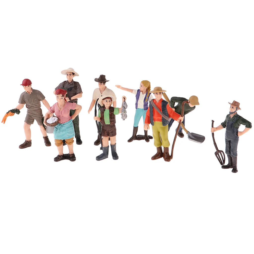 Handcrafted Farm People Figures Toy Painted Model Figures Dollhouse Mini People Figures Human Figurine Model Colletcion 9 pcs
Handcrafted Farm People Figures Toy Painted Model Figures Dollhouse Mini People Figures Human Figurine Model Colletcion 9 pcs