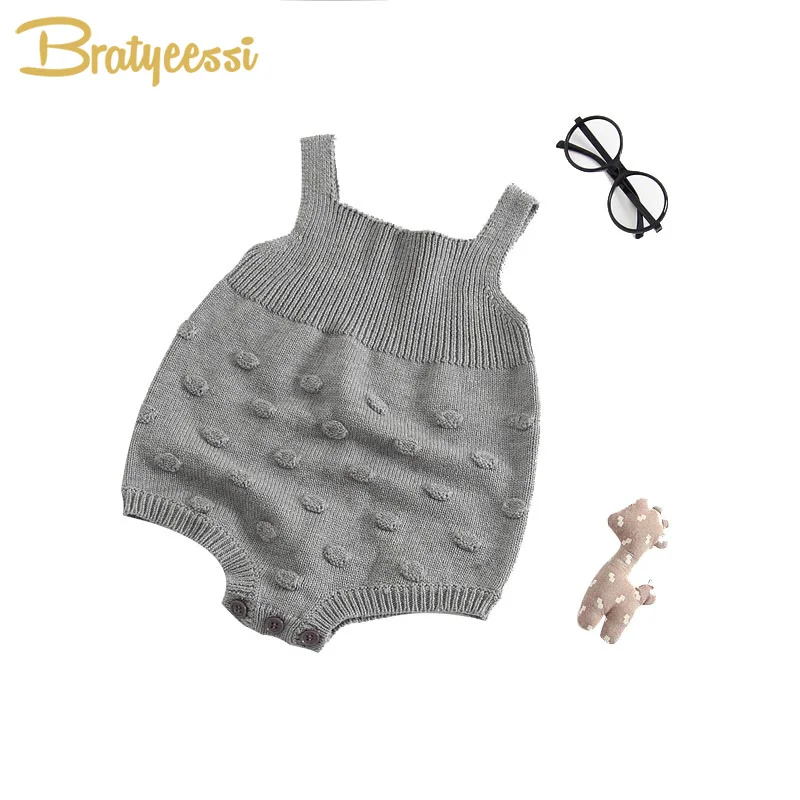 New Gray Knit Baby Jumpsuit Autumn Spring Overalls for Children Toddler Baby Knitted Romper with Small Balls
New Gray Knit Baby Jumpsuit Autumn Spring Overalls for Children Toddler Baby Knitted Romper with Small Balls