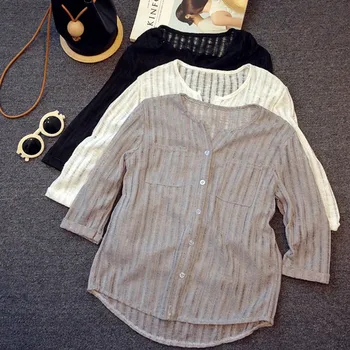 Spring Autumn Women Tops Long Sleeve Casual Cotton Blend Blouse Female V-Neck Solid Color Shirts For Female W12
Spring Autumn Women Tops Long Sleeve Casual Cotton Blend Blouse Female V-Neck Solid Color Shirts For Female W12