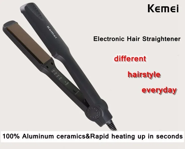 Description Picture 3 of itemProfessional Electronic Hair Straightener Irons Curling Adjustable Temperature Portable Ceramic Flat Straightening Styling Tools