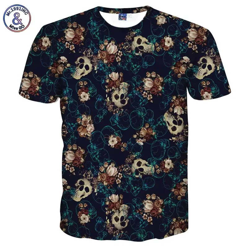 Mr.1991INC Skulls Fashion T-shirt men's 3d Tshirt Short sleeve shirt funny print many skull flowers Plus 3XL 4XL LT6
Mr.1991INC Skulls Fashion T-shirt men's 3d Tshirt Short sleeve shirt funny print many skull flowers Plus 3XL 4XL LT6