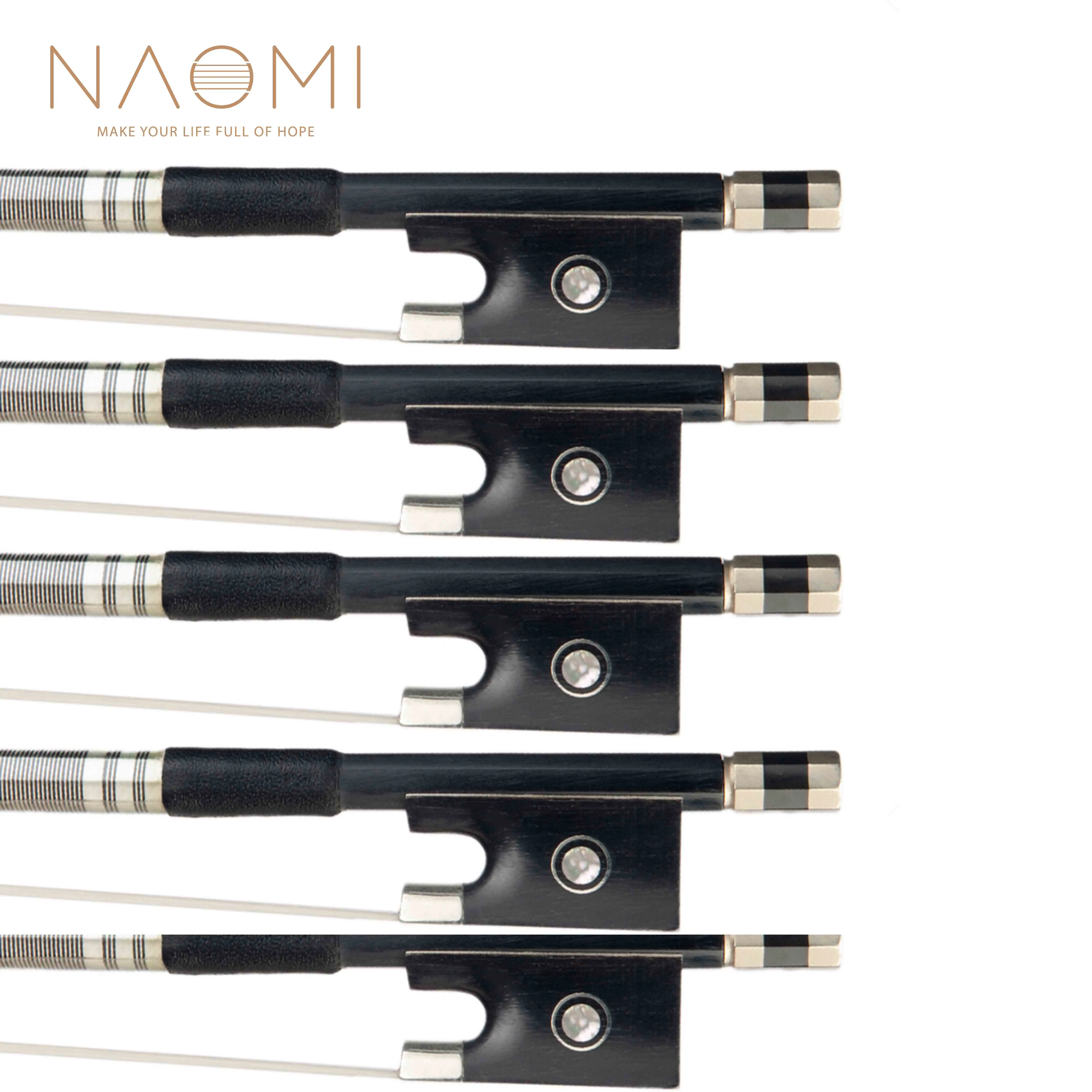 NAOMI 5 PCS Violin Bow Carbon Fiber Violin Bow For 4/4 Violin Ebony Frog Violin Parts & Accessories New
NAOMI 5 PCS Violin Bow Carbon Fiber Violin Bow For 4/4 Violin Ebony Frog Violin Parts & Accessories New