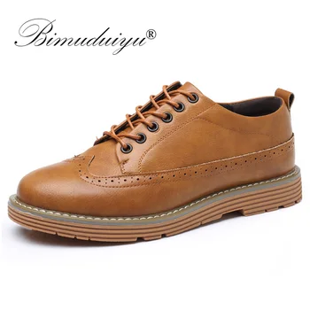 BIMUDUIYU British Style Men Bullock Shoes Lace Up Men's Leather Casual Shoes Retro Brogue Breathable Oxford Shoes Flat Sneaker
BIMUDUIYU British Style Men Bullock Shoes Lace Up Men's Leather Casual Shoes Retro Brogue Breathable Oxford Shoes Flat Sneaker