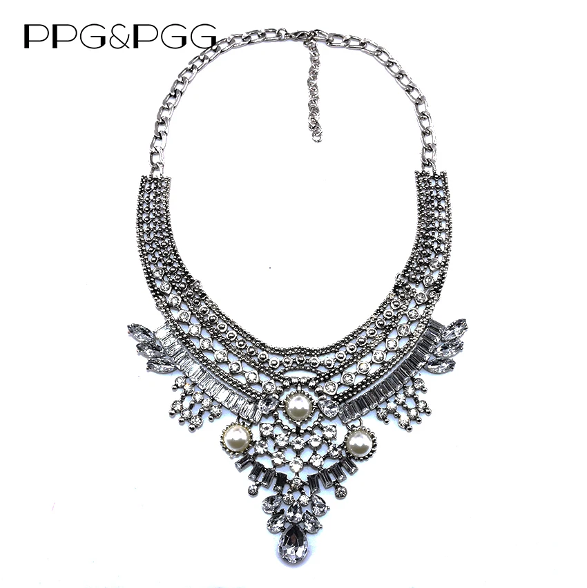 PPG&PGG 2019 Vintage Rhinestone Statement Crystal Choker Women Simulated pearl Jewelry Fashion Chunky Bib Maxi Necklaces Pendant
PPG&PGG 2019 Vintage Rhinestone Statement Crystal Choker Women Simulated pearl Jewelry Fashion Chunky Bib Maxi Necklaces Pendant