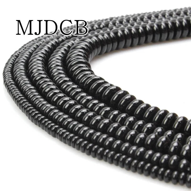 MJDCB Smooth Rondelle Black Agates Beads Natural Stone For DIY Necklace Bracelets Jewelry Making
MJDCB Smooth Rondelle Black Agates Beads Natural Stone For DIY Necklace Bracelets Jewelry Making