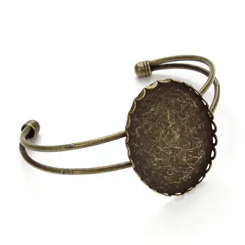 High Quality 1pcs 40*30mm Bracelet Case Bangle Blanks Tray bezel Setting Antique Bronze Cabochon Base Cameo Bracelet Blank F3083
High Quality 1pcs 40*30mm Bracelet Case Bangle Blanks Tray bezel Setting Antique Bronze Cabochon Base Cameo Bracelet Blank F3083