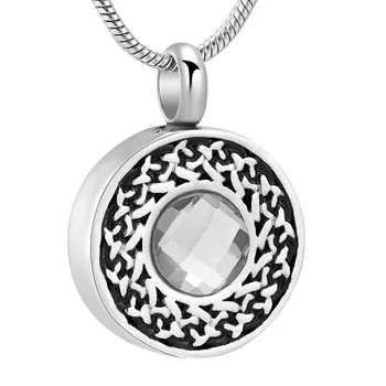 11.11 Round Swirl With CZ Pendant Cremation Jewelry Keepsake Urn with Necklace,Stainless Funnel Jewelry for Human Ashes
11.11 Round Swirl With CZ Pendant Cremation Jewelry Keepsake Urn with Necklace,Stainless Funnel Jewelry for Human Ashes