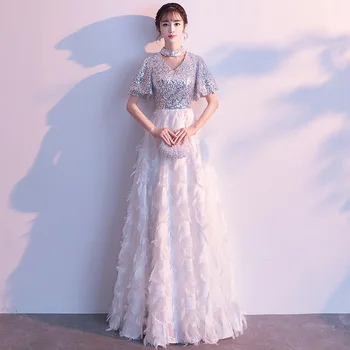 White Chinese Oriental Mermaid Party Wedding Female Cheongsam Bridesmaid Evening Dress Elegant Celebrity Banquet Dresses
White Chinese Oriental Mermaid Party Wedding Female Cheongsam Bridesmaid Evening Dress Elegant Celebrity Banquet Dresses