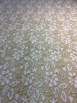 Fashion African lace fabric MYHL1369 Nigeria embroidery sparkling sequins beautiful flower type luxury wedding dress fabric
Fashion African lace fabric MYHL1369 Nigeria embroidery sparkling sequins beautiful flower type luxury wedding dress fabric