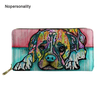 Nopersonality Cute Artist Painting Dog Print Leather Wallets Long Female Credit Card Holders Zipper Clutch Coin Purse Money Bags 
Nopersonality Cute Artist Painting Dog Print Leather Wallets Long Female Credit Card Holders Zipper Clutch Coin Purse Money Bags