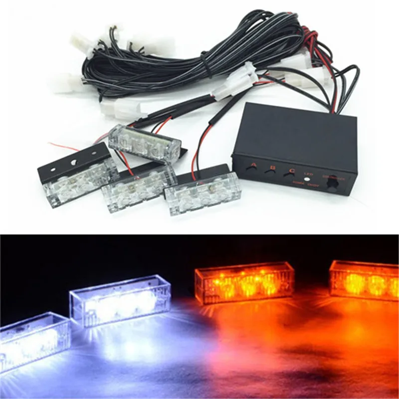 Blue / Red / Yellow / White Car Truck LED Strobe Flash Warning Light Emergency Grille Driving Running Lamp Police Firefighter
Blue / Red / Yellow / White Car Truck LED Strobe Flash Warning Light Emergency Grille Driving Running Lamp Police Firefighter