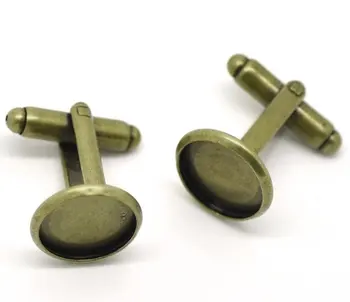 Free hipping!!!dull silver tone(not silver plated) Cabochon Setting Cuff Links 26x14mm(Fit 12mm)
Free hipping!!!dull silver tone(not silver plated) Cabochon Setting Cuff Links 26x14mm(Fit 12mm)
