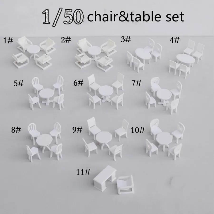 10sets/lot ABS white color 1/50 scale model indoor furniture for train layout building materials
10sets/lot ABS white color 1/50 scale model indoor furniture for train layout building materials
