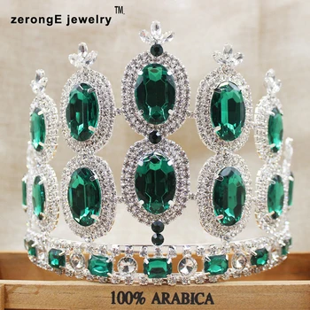 zerongE jewelry 5.2inch Vintage Royal Crown Green CZ Tiara for Bridal Wedding Hair Jewelry and Women Birthday Party Crowns
zerongE jewelry 5.2inch Vintage Royal Crown Green CZ Tiara for Bridal Wedding Hair Jewelry and Women Birthday Party Crowns