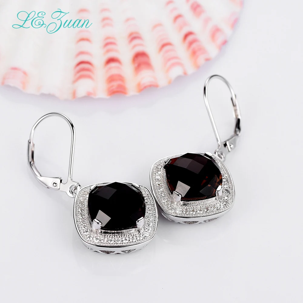 I&zuan 7.94ct Natural Smoky Quartz Drop Earrings 925 Sterling Silver Luxury Earring Brown Stone Checkerboard Cut Fine Jewelry
I&zuan 7.94ct Natural Smoky Quartz Drop Earrings 925 Sterling Silver Luxury Earring Brown Stone Checkerboard Cut Fine Jewelry