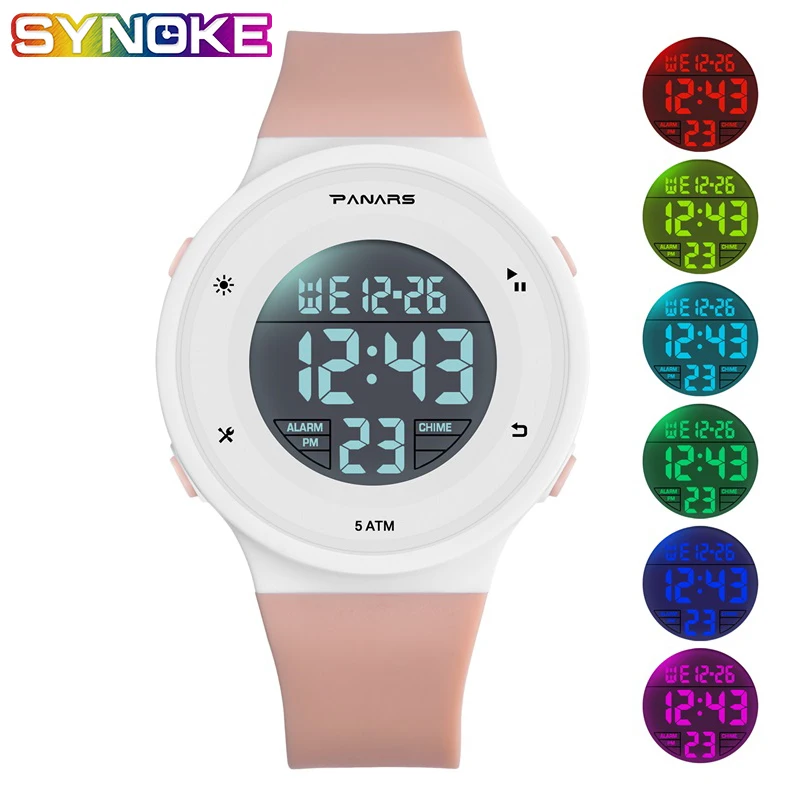 Kids Digital Watch Boys Girls 2019 New Fashion Simple Swim Waterproof Colorful LED display Shock Resistant Clock Watches
Kids Digital Watch Boys Girls 2019 New Fashion Simple Swim Waterproof Colorful LED display Shock Resistant Clock Watches