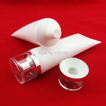 80ml Pearl white wash soft tubes or butter,with acrylic silver lid,hand cream tubes,Plastic bottles
80ml Pearl white wash soft tubes or butter,with acrylic silver lid,hand cream tubes,Plastic bottles