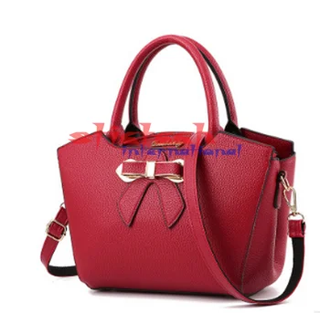by dhl or ems 50pcs practical New Women's Handbag PU leather Shoulder Messenger Bag Bowknot Women's Bag Fashion Simple
by dhl or ems 50pcs practical New Women's Handbag PU leather Shoulder Messenger Bag Bowknot Women's Bag Fashion Simple