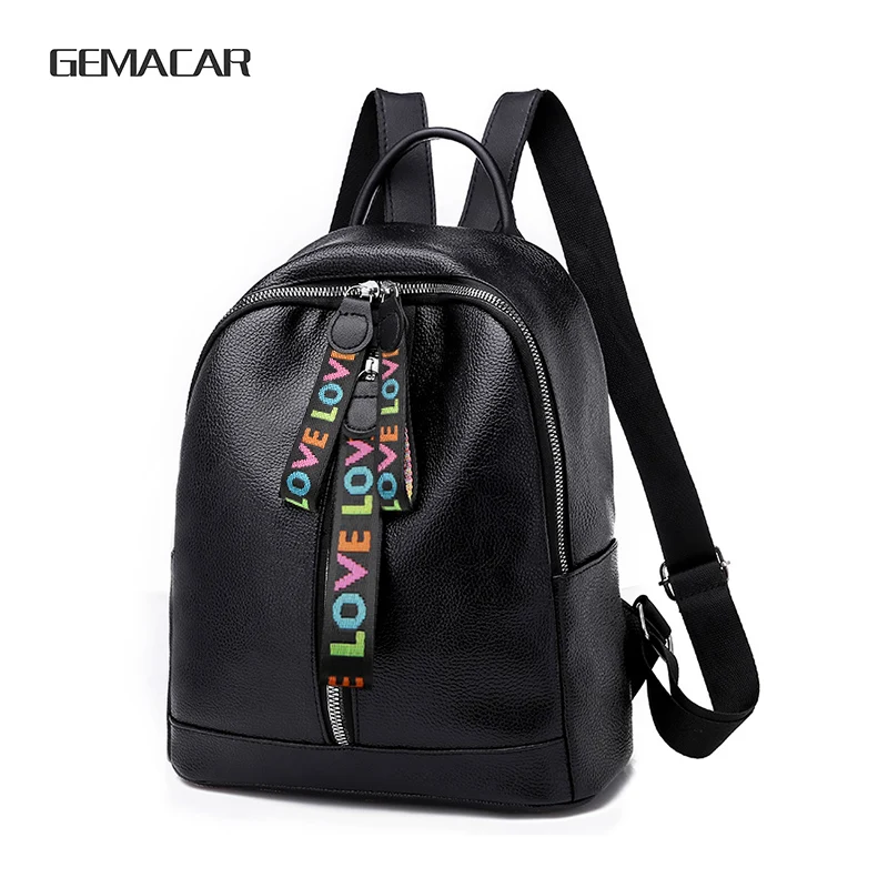 New Popular PU Leather Girls Backpack Large Capacity With Headphone Hole Solid Color Women's Rucksack Can Put Into Notepad
New Popular PU Leather Girls Backpack Large Capacity With Headphone Hole Solid Color Women's Rucksack Can Put Into Notepad