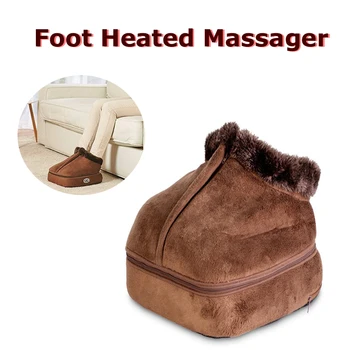 

2 In 1 Foot Heated Warming Massager For Foot & Head Fleece Lined Interior In Winter For Soothing Cold Or Aching Feet