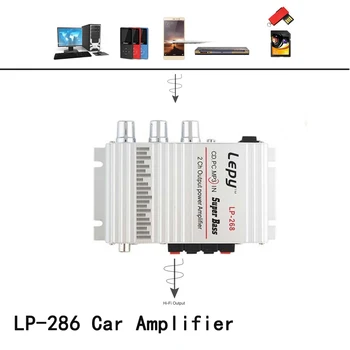 Car Audio Speaker LP-268 Amplifier Silver Amp Radio 2*20W Lightweight Hi-Fi Stereo Connection Small Power 12V Mini 
Car Audio Speaker LP-268 Amplifier Silver Amp Radio 2*20W Lightweight Hi-Fi Stereo Connection Small Power 12V Mini