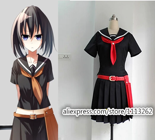 Full set Akame ga KILL Kurome costume sailor suit cosplay cos Women Costumes halloween party
Full set Akame ga KILL Kurome costume sailor suit cosplay cos Women Costumes halloween party
