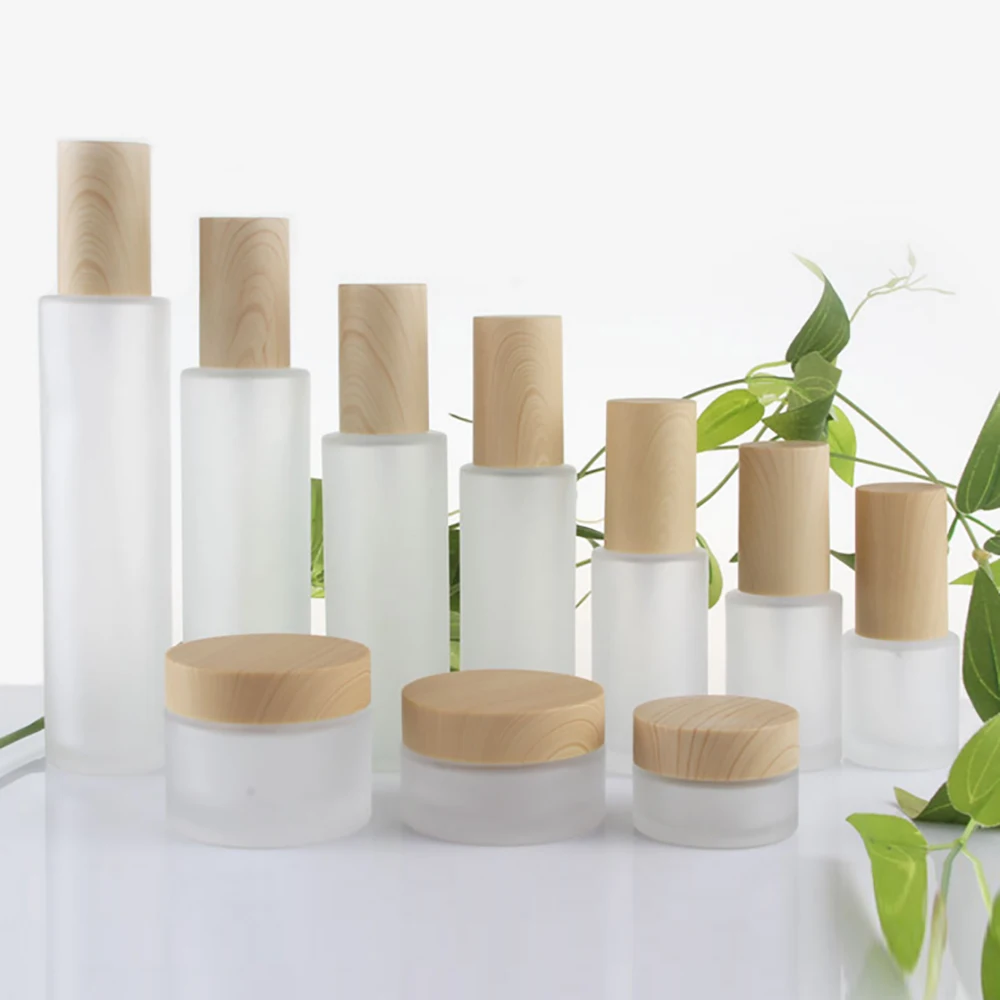 1.7 ounce frosted glass cream jar in stock , Glass 50gg natural cosmetic packaging and Yellow wood cover
1.7 ounce frosted glass cream jar in stock , Glass 50gg natural cosmetic packaging and Yellow wood cover