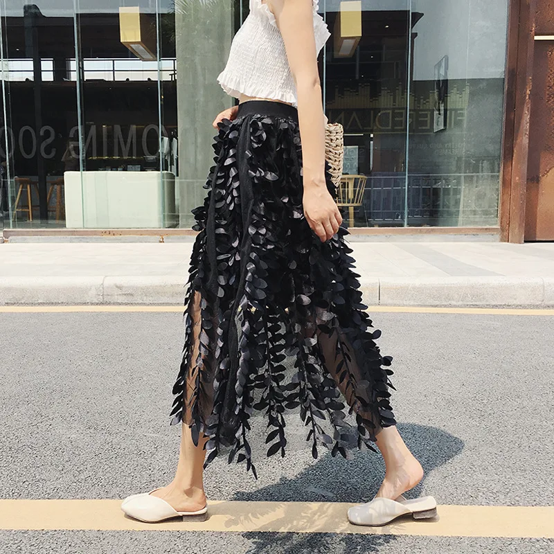 2019 Fashion Midi Mesh Tulle Skirts Womens Vintage Pleated Floral Tree Leaf Elegant Party Skirt faldas saia jupe
2019 Fashion Midi Mesh Tulle Skirts Womens Vintage Pleated Floral Tree Leaf Elegant Party Skirt faldas saia jupe