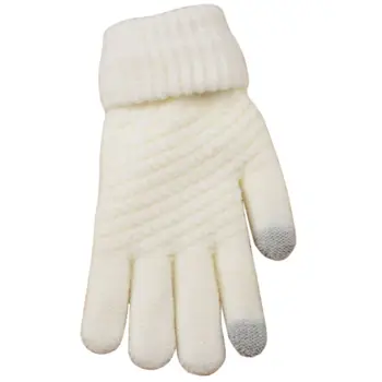 Women Girls Winter Plaid Knitted Cuffed Full Fingered Gloves Magic Touch Screen Solid Color Stretchy Mittens Pashmina Wrist Warm
Women Girls Winter Plaid Knitted Cuffed Full Fingered Gloves Magic Touch Screen Solid Color Stretchy Mittens Pashmina Wrist Warm