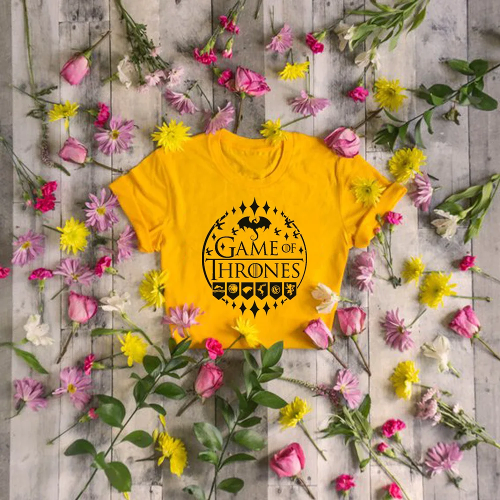 2019 Summer Tshirt women Valar Morgulis All human Must Die Valyrian Game of Thrones Cotton Houses CIRCLE shirt GOT girls
2019 Summer Tshirt women Valar Morgulis All human Must Die Valyrian Game of Thrones Cotton Houses CIRCLE shirt GOT girls