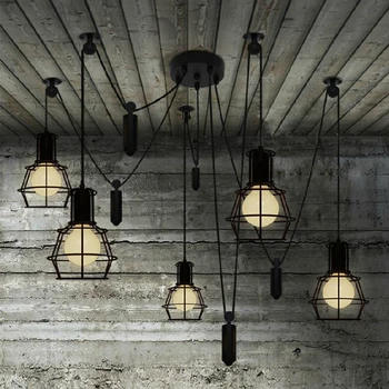Restaurant clothing Store creative Nordic pendant lights Personality black pulley lifting Pendant lamp Dining Cafe modern light
Restaurant clothing Store creative Nordic pendant lights Personality black pulley lifting Pendant lamp Dining Cafe modern light